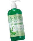 SATIN SMOOTH Aloe Vera Gel, Post-Wax Soothing Formula to Reduce Redness and Soothe Irritated Skin, Hydrating Care for Face, Body, and Hair, 16 fl oz.