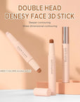 Cream Contour Sticks,Shades with Highlighter & Bronzer,Non-greasy and