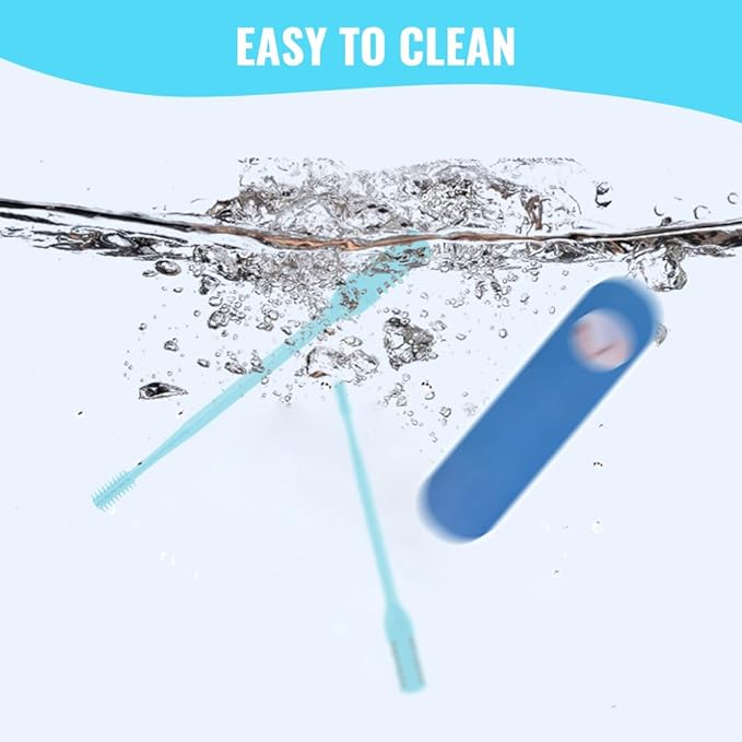 2025 New 2 in 1 Nasal Hair Cutter, Double Sided Nose Hair Knife Nostril Hair Remover Tool, Manual 360° Rotating Nose Hair Trimmer, Mini Noses Hair Remover Tool for Women and Men (Green, 6 Pcs)