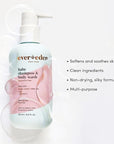 Evereden Baby Shampoo & Body Wash 2-in-1, 8.5 fl oz | Gentle, Non-Toxic, Fragrance-Free, Hydrating Formula for Sensitive Skin