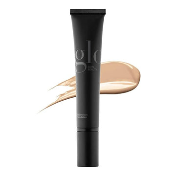 Glo Skin Beauty Satin Cream Foundation Makeup for Face, Honey Fair - Full Coverage, Semi Matte Finish, Conceal Blemishes & Even Skin Tone