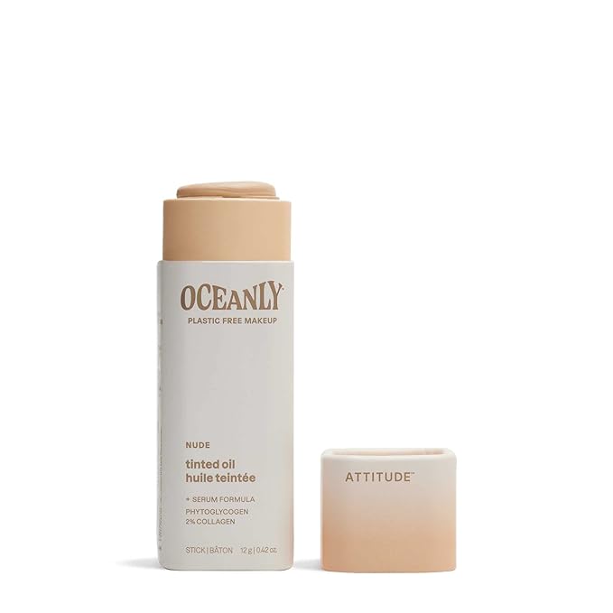 ATTITUDE Oceanly Light Coverage Face Tinted Oil Stick, 0.42 Ounces