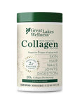 Great Lakes Wellness Collagen Peptides Powder for Skin, Hair, Nails, Joints & Digestion - Unflavored - Quick Dissolve Hydrolyzed, Non-GMO, Keto, Kosher - 16oz