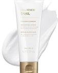 MISSHA Cell Renew Snail Foaming Cleanser 3.38 Fl Oz - Korean Skin Care Face Wash with Snail Secretion Filtrate, Deep Cleansing, Hydration Boost, Skin Elasticity, Creamy Texture, Moisture Lock