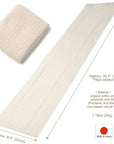 Exfoliating Washcloth [Made in Japan] Shower Back Scrubber, Natural Loofah