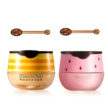 2PCS Bee Lip Balm Honey Pot, Sleeping