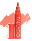 Palladio Lip Stain, Hydrating and Waterproof Formula, Matte Color Look, Longlasting All Day Wear Lip Color, Smudge Proof Natural Finish, Precise Chisel Tip Marker, Rose