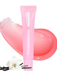 Vitamasques Lip Butter Balm Vanilla Creme, Korean Lip Balm - Peptide Lip Treatment - Lip Balm Hydrating - Light Tinted Lip balm - Made in Korea - 0.33 fl.oz
