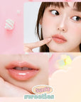 ETUDE Over Glowy Lip Gloss #4 Pink Marshmallow | Non-Sticky Vegan Lip Tint | Moisturized & Long-lasting Lip Gloss | Daily Tint for Dry Lips, Korean Makeup, K-beauty, Perfect for Gift