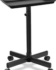 Salon Tray on Wheels,Height Adjustable Rolling Beauty Trolley Cart,Professional Salon Equipment for Barbershop/Spa/Home Use Black