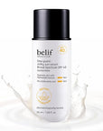 belif Milky Niacinamide Sunscreen SPF 40 – Lightweight & Invisible Sun Serum for Face with 7 Types of Hyaluronic Acid | No White Cast, Non-Comedogenic, Hydrating, Makeup-Gripping Primer (1.69 fl.oz)