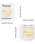 evpct Matte Nude Beige Mini Single Eyeshadow Palette, French Anilla Nude Natural Cream Matte Eye Shadow Palette Makeup Singles for Older Women Eyes, High Pigment Long Lasting Monochrome Eyeshadow