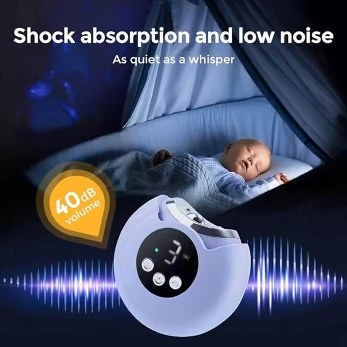 Electric Nail Trimmer and Polisher, 2-in-1 Portable Clipper with LED Display, 3 Speed Settings, Rechargeable (White)