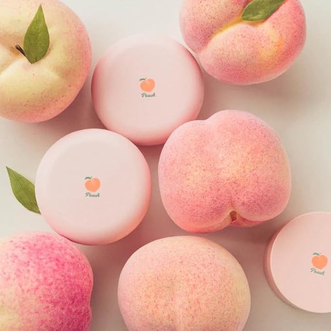 SKINFOOD Peach Cotton Pore Blur Pact - Sebum Control Pack with Silky Texture - Long Lasting Makeup Fixing - Pore Primer with Mineral Powder for Oily Skin - Stocking Stuffers - Pore Quick Minimizer