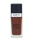 Liquid Norrsken Foundation - Light to Medium Coverage - Luminous Finish for Dry and Dull Surfaces - Water Resistant and Safe for Sensitive Skin - 226 Yrsa - Dark Brown Neutral - 1.01 oz