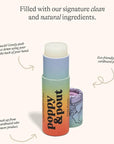 Poppy & Pout Pride Punch Jumbo Lip Balm | All Natural Lip Balms & Moisturizers | Hydrates with Beeswax, Vitamin E, Organic Coconut Oil | Cruelty-Free | Lip Balm in Recyclable Cardboard Tube
