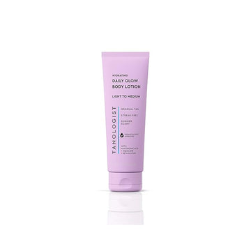 Tanologist Hydrating Daily Glow Body Lotion- Light/Medium, Buildable & Transfer-Proof Gradual Self Tanner, Summer Fragrance, Natural Not Orange, Lasts 7 Days, Vegan Clean Formula, 8.45 fl oz