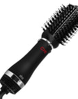 CHI Volumizer 4-in-1 Blowout Brush, Hair Dryer Creates Smooth, Silky & Shiny Hair, Four Interchangeable Attachments For Versatile Styling, Black