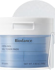 Biodance Cera-NOL Gel Toner Pads, Hydrating & Soothing for Sensitive Skin, Redness Reducing, Gentle Exfoliating Toner Pads, Korean Skincareㅣ4.93 fl.oz.(140g)*60Pads