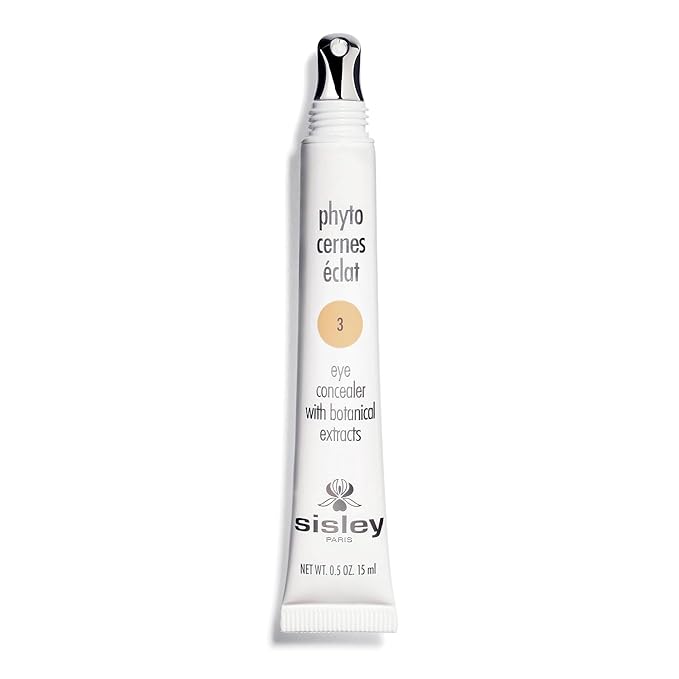 Sisley Paris Phyto-Cernes Eclat, No. 3 - 15 mL - Eye Concealer - Tinted Anti-Dark Circles Product - Instantly Masks Dark Circles & Targets Puffiness - Natural, Long-Wear Finish - Includes Brush