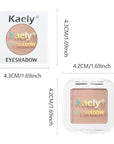 evpct Matte Nude Pink Single Eyeshadow Palette Makeup for Older Women, Dusty Pink Cream Eye shadow Palette Single for Older Women Matte, High Pigment Long Lasting Monochrome Eyeshadow, sombra de ojos
