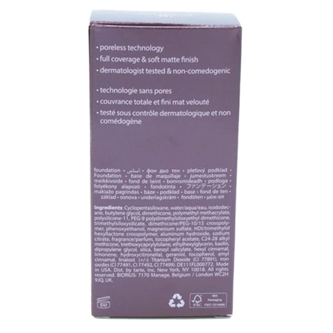Tarte Cosmetics ian Clay 16-hour Full Coverage Foundation