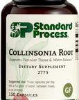 Standard Process Collinsonia Root - Whole Food Vascular Supplement, Digestive Health, Bladder Support, Digestion, and Kidney Support with Collinsonia Root -150 Capsules