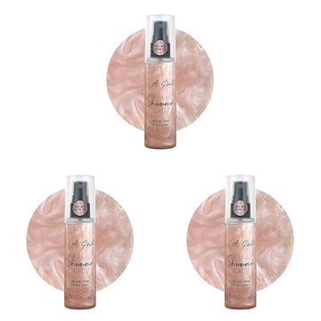 L.A. Girl Shimmer Spray Rose Gold, 2.7 Fl Oz (Pack of 3)