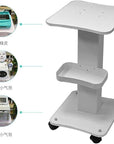 Beauty Trolley Cart with Wheels, Rolling Tray Spa Cart with Wheels, Tattoo Roller Stand Holder for Tattoo & Hair Salon Spa Vacuum Therapy, Load 135lbs, 26.7 x 13.8 x 15 inch