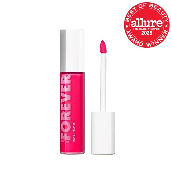 COVERGIRL Outlast Forever Velvet Pigment, 300 Pop, Matte Lipstick, Vegan Formula, Easy to Use, Glides on Effortlessly, Long-Lasting, Perfect Color, 0.30oz
