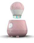 TAO Clean Ona Diamond Orbital Facial Brush and Cleansing Station – Suave Mauve – Electric Face Cleansing Brush with Ergonomic Handle, Dual Speed Settings