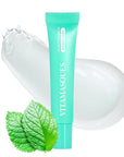 Vitamasques Lip Butter Balm - Sweet Mint, Korean Lip Balm - Peptide Lip Treatment - Lips Balm Hydrating - Light Tinted Lips balm - Made in Korea - 0.33 fl.oz