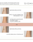 Sigma Beauty Spectrum Color-Correcting Duo – Color Correcting Cream for Concealing and Priming Skin, 2in1 Makeup Set with Buildable, Customizable Shades for all Skin Types (Light to Medium)