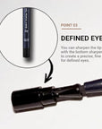 ETUDE Proof 10 Gel Pencil Liner 0.3g (#1 Black) | Creamy Gel Texture Eyeliner with Wearable Shades to Create Precise Line Eye Makeup without Efforts, Korean Makeup, Perfect for Gift