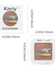 evpct Matte Brown Eyeshadow Palette Makeup for Older Women, Light Rosy Brown Cream Eye Shadow Palette Single for Older Women Matte, Monochrome Natural High Pigment Mini Eyeshadow Sombra Para Ojos