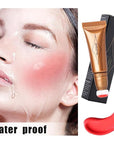 Blush Wand Liquid Cream Blush Stick with Cushion Red Blush)