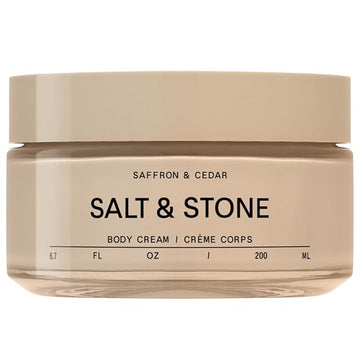Salt & Stone Body Cream – Saffron & Cedar | Hydrating Formula with Seaweed Extracts, Spirulina & Squalane | Deep Hydration, Skin Barrier Support & Healthy Glow | for all Skin Types (6.7 fl oz)