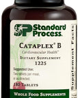 Standard Process Cataplex B - Whole Food Formula with Niacin, Vitamin B6, Thiamine, and Inositol for Heart Health, Metabolism, and Cholesterol Maintenance - 180 Tablets