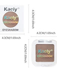 evpct Matte Brown Single Eyeshadow Palette Makeup for Older Women, Light Cocoa Brown Cream Eye Shadow Palette Makeup Singles for Older Women Matte, High Pigment Waterproof Monochrome Mini Eyeshadow