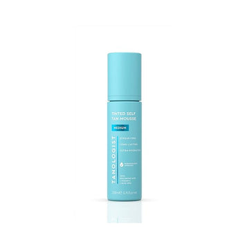 Tanologist Medium Self Tan Mousse, Tinted Self-Tanning Mousse, Streak-Free, Natural Glow, No Fake Tan Smell Or Orange Tone, Long Lasting, Clean Ingredients, Vegan, 6.76 fl. oz/200 ml Bottle