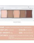 evpct 5Colors Matte Nude Eye Shadow Palette Makeup for Older Women, Nude Pink Brown Cocoa Neutral Matte Smokey Cream Mini Eyeshadow Palette for Blue Green Eyes, Contour Makeup Palettes sombras de ojos