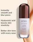 Emani Youth Defense Foundation with Hyaluronic Acid - Anti-Aging, Full Coverage - Protects Face and Brightens Skin Discoloration, Tan