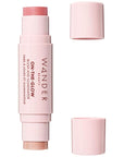 Wander Beauty On-the-Glow Blush and Illuminator - Coral Rose/Nude Glow - 7-in-1 Hydrating Cream Blush & Highlighting Stick - Stick Blush for Cheeks, Lip, & Body - Highlighter Makeup & Blush - 0.4 oz