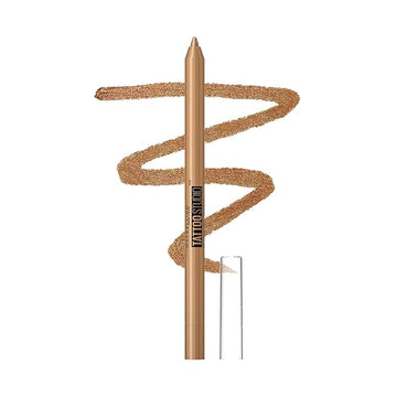 MAYBELLINE New York Tattoo Studio Long-Lasting Sharpenable Eyeliner Makeup Pencil, Glide on Smooth Gel Pigment, 36 Hour Wear, Waterproof Bronze Glitz 0.04 oz