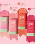 Pixi Beauty Radiance Ready On-the-Glow Trio | Hydrating Hydrating Tinted Moisture Stick Blush, Bronzer, and Highlighter Set | Travel Size, Vegan, and Paraben-Free