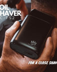 Royal Clips - Fade Kit 2.0 Foil Shaver - Professional Hair Shaver for Men - Three Blade Design for Close Shave- Cordless & Rechargeable - Hypoallergenic Blades - LCD Screen (Black)