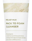 BRMUD Relief Mud Pack to Foam Cleanser - 2-in-1 Purifying & Hydrating Korean Foaming Clay Mask Facial Cleanser for Pore & Sebum Control - Makeup Cleansing Face Wash Korean Skincare (3.71 fl oz)