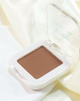 evpct Matte Brown Eyeshadow Palette Makeup for Older Women, Light Rosy Brown Cream Eye Shadow Palette Single for Older Women Matte, Monochrome Natural High Pigment Mini Eyeshadow Sombra Para Ojos