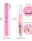 Kaely 2-in-1 Champagne Gold Metallic Lipstick and Lip Liner, Shimmer Liquid Metallic Lipsticks for Women, Glitter Lip Gloss Stain Long Lasting Waterproof Smudge Proof 24 Hour, Vegan Makeup, 05