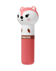 Lip Smacker Lippy Pal Fox Lip Balm Clear Matte Finish, Foxy Apple Flavored, Moisturizing, For Kids